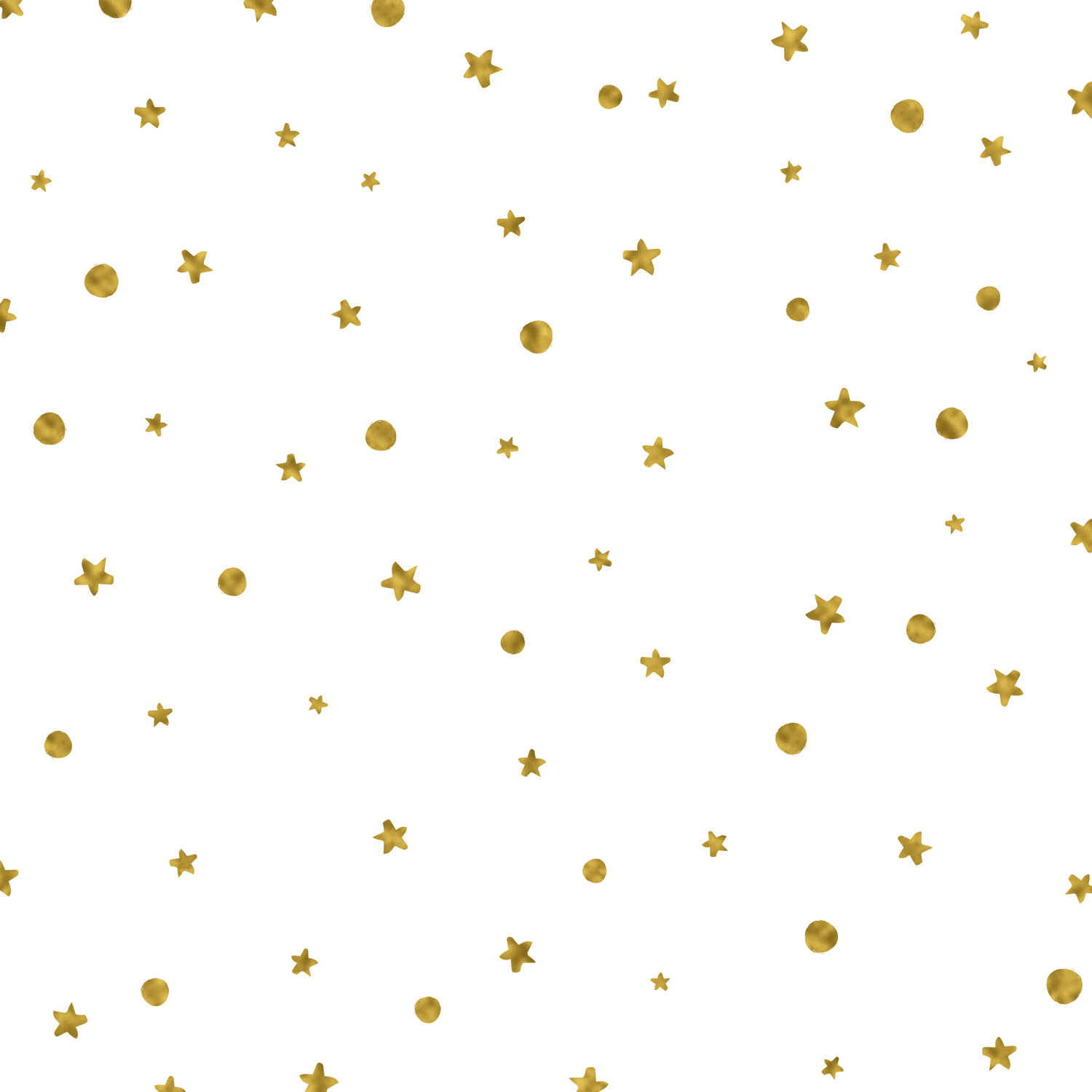 Christmas stars pattern with gold texture